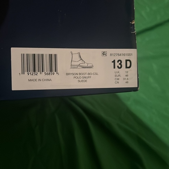 NIB Polo Ralph Lauren Bryson Brown Suede Lace-Up Boots size 13 - Picture 13 of 13